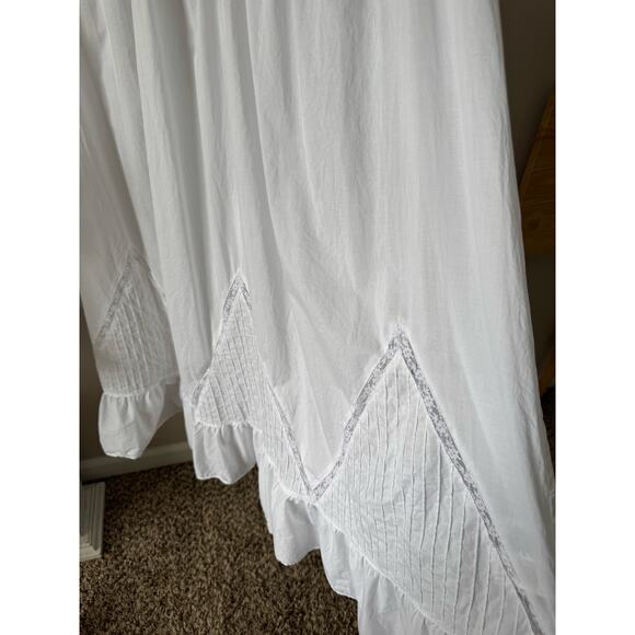 SOLD✨Eileen West Moonlight Sonata Long Cotton Nightgown White Cottagecore 4X - Picture 9 of 14